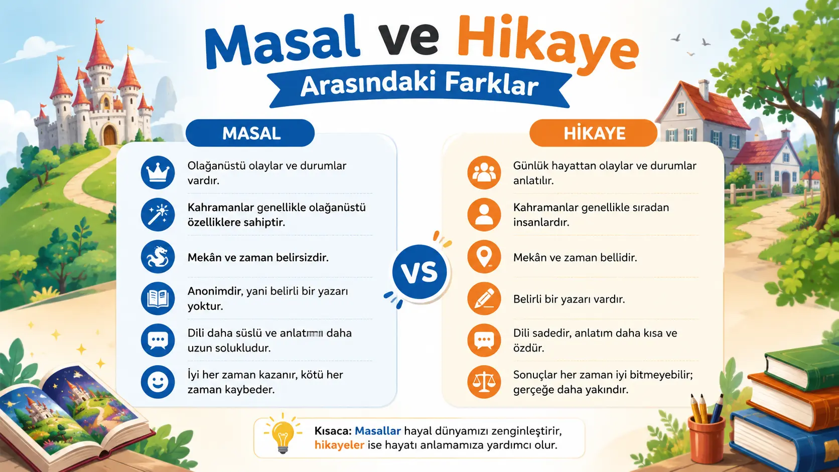 Masal ve Hikaye Arasındaki Farklar