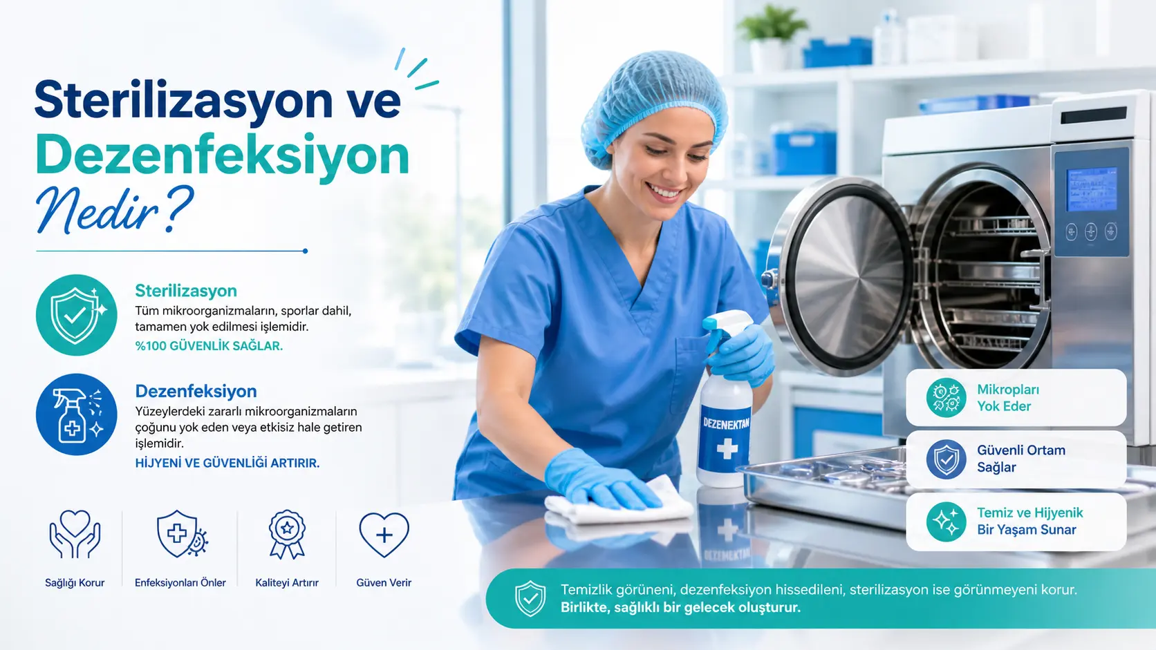 Sterilizasyon ve Dezenfeksiyon Nedir?