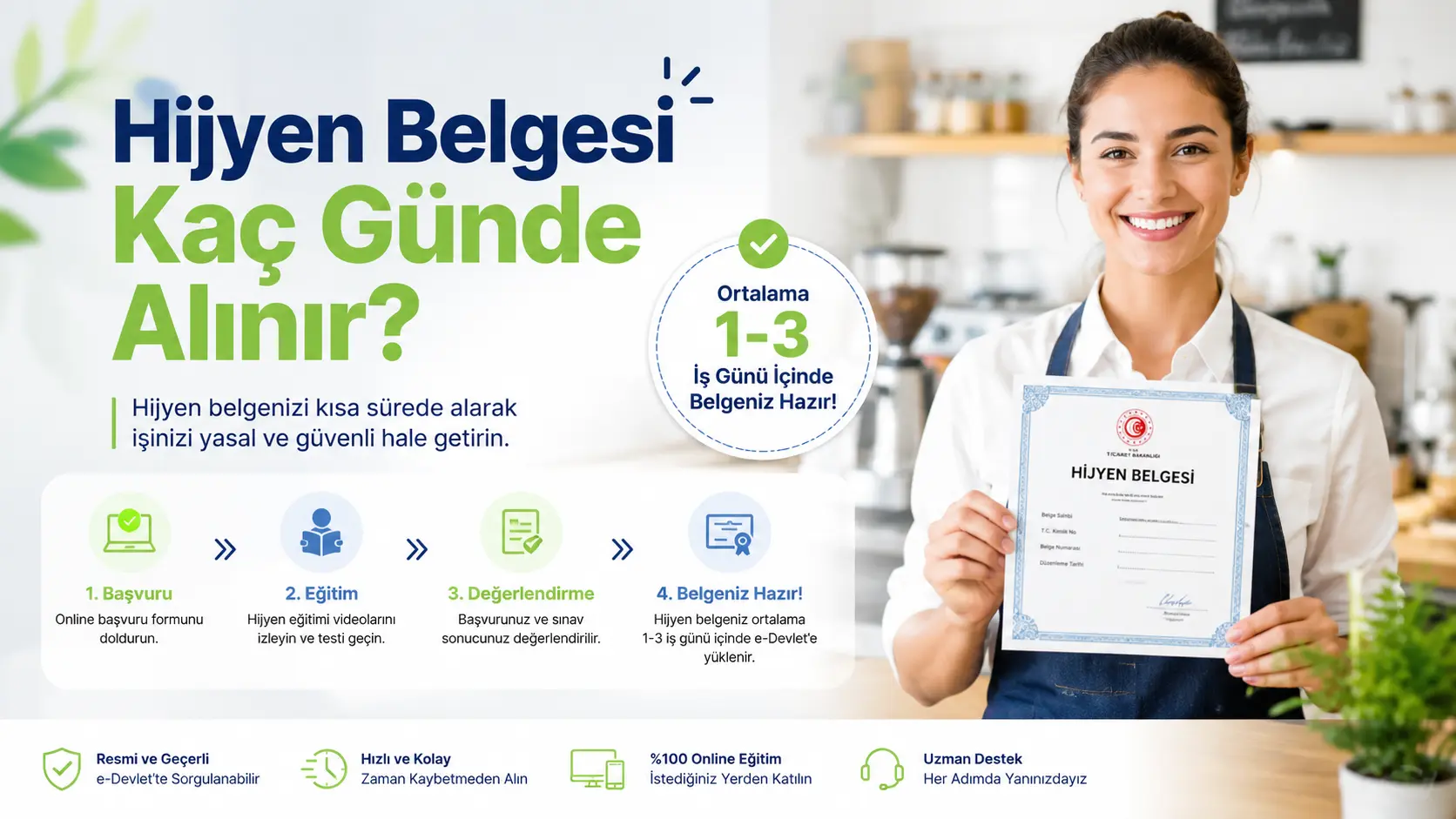 Hijyen Belgesi Kaç Günde Alınır?