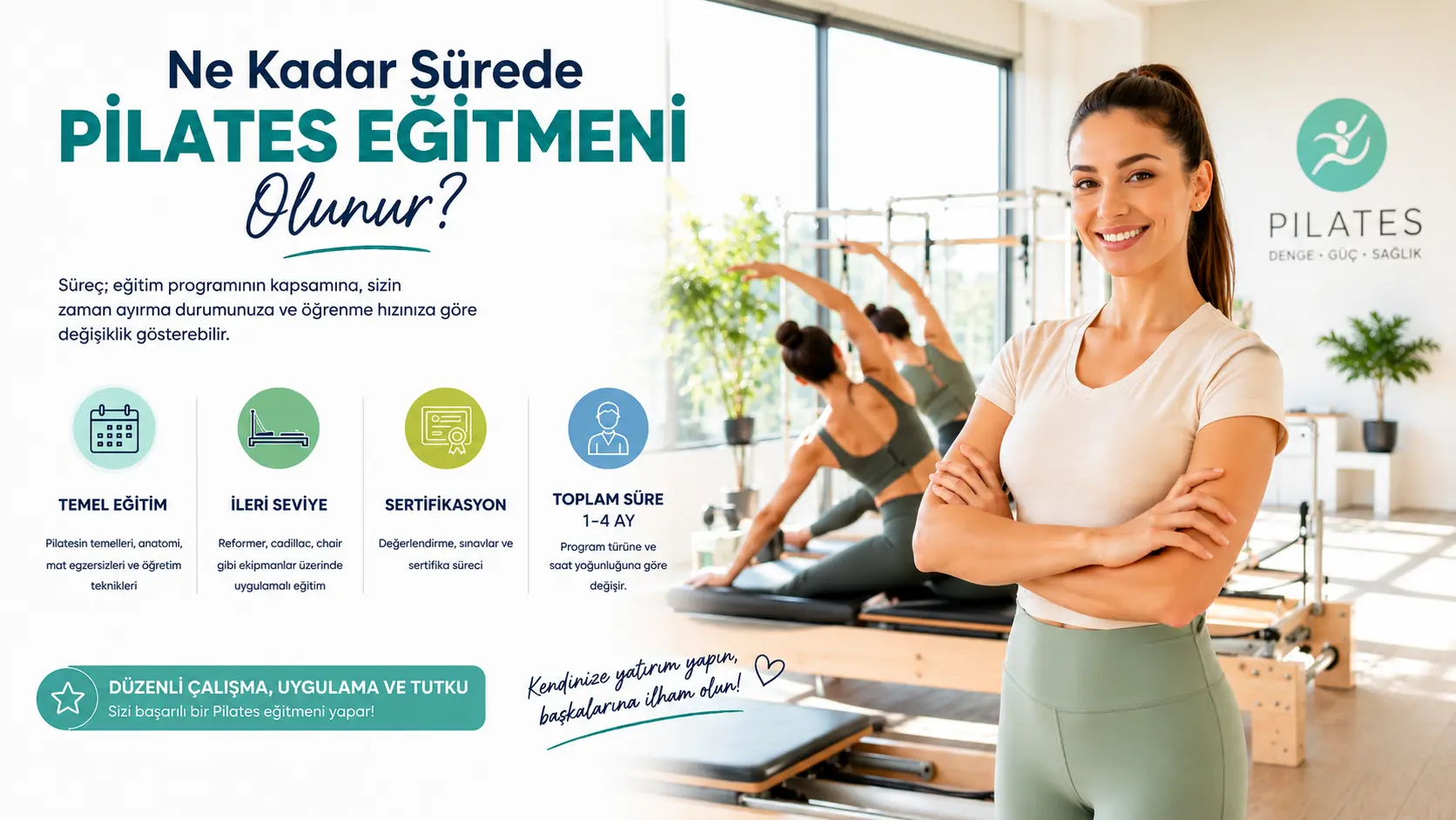 Ne Kadar Sürede Pilates Eğitmeni Olunur?