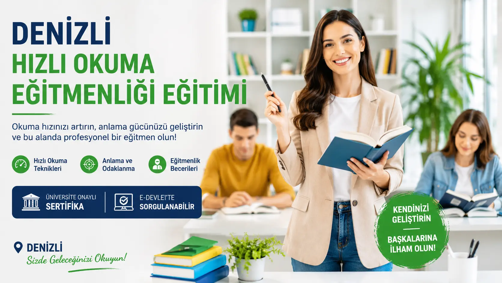 Denizli Hızlı Okuma Eğitmenliği Eğitimi