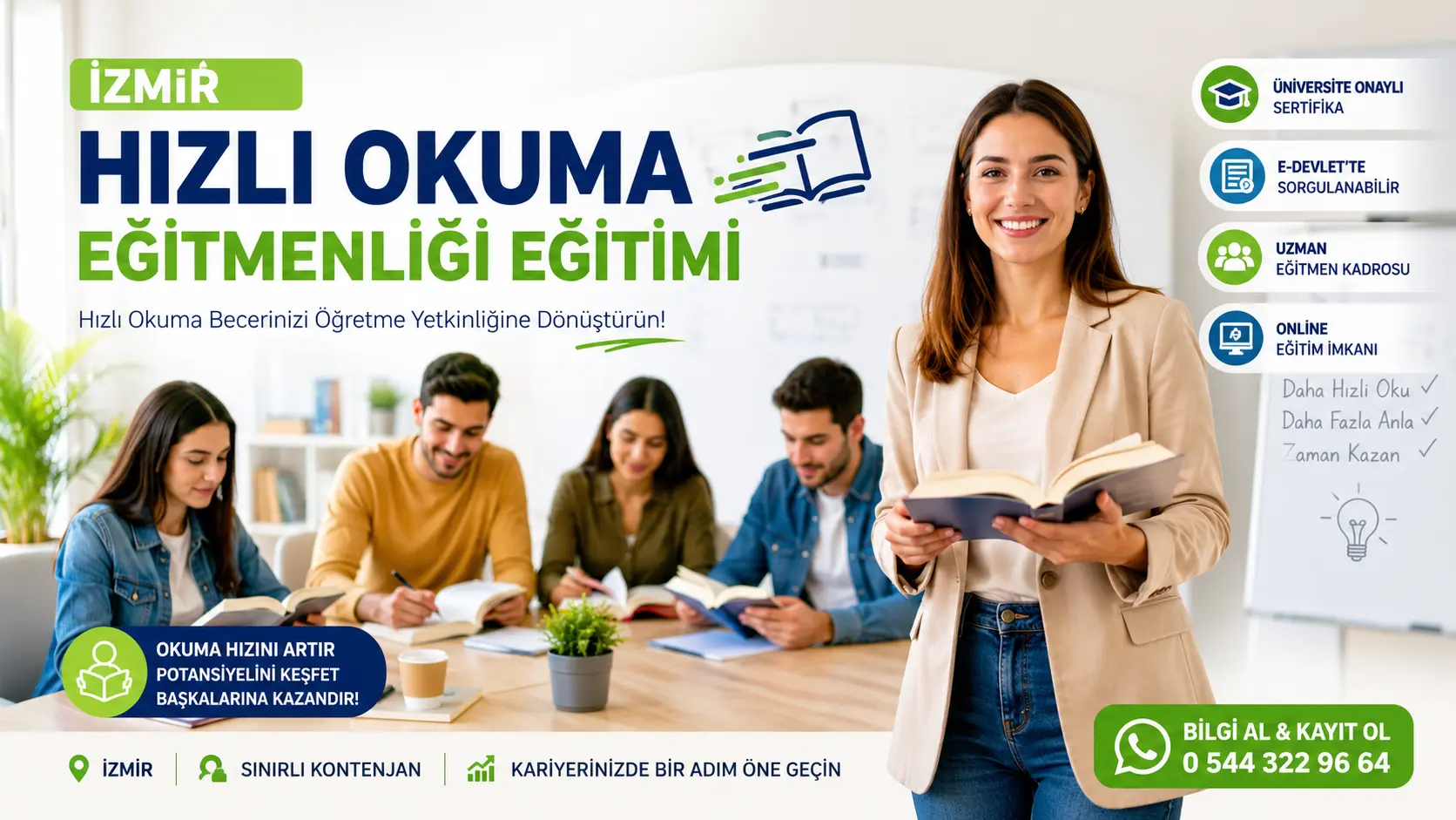 İzmir Hızlı Okuma Eğitmenliği Eğitimi