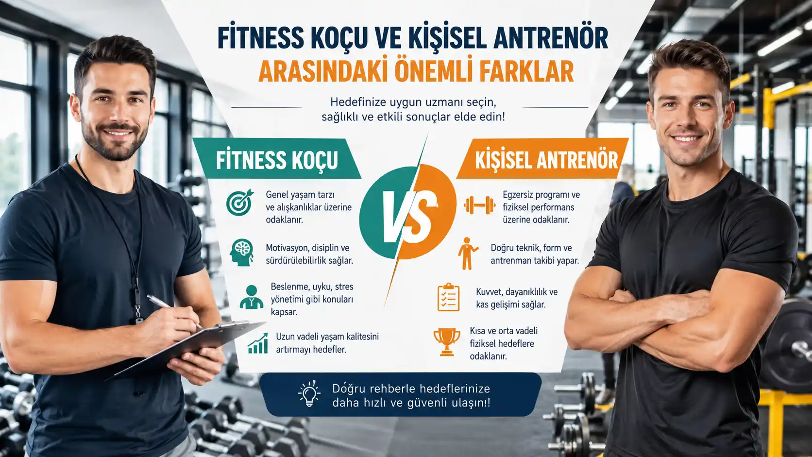 Fitness Koçu ve Kişisel Antrenör Arasındaki Önemli Farklar