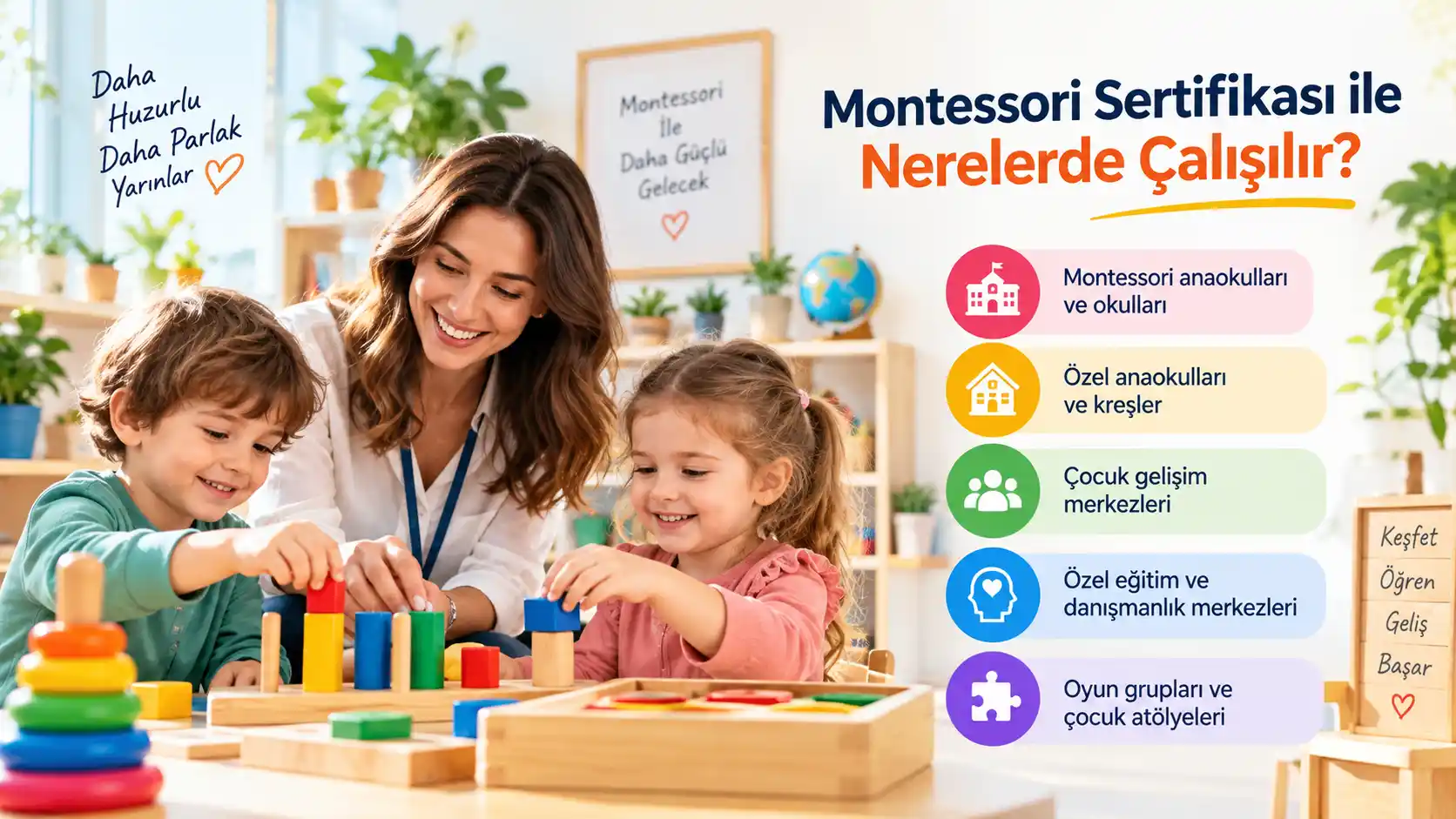 Montessori Sertifikası İle Nerelerde Çalışılır?